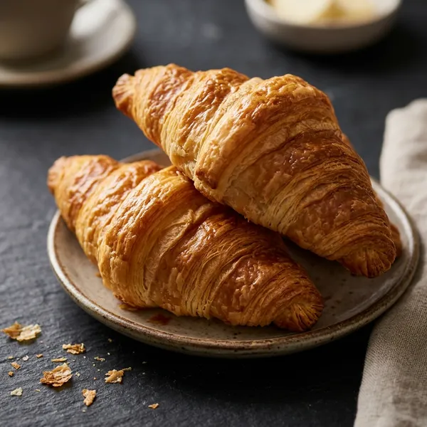 Croissant de mantequilla: Horneado cada mañana