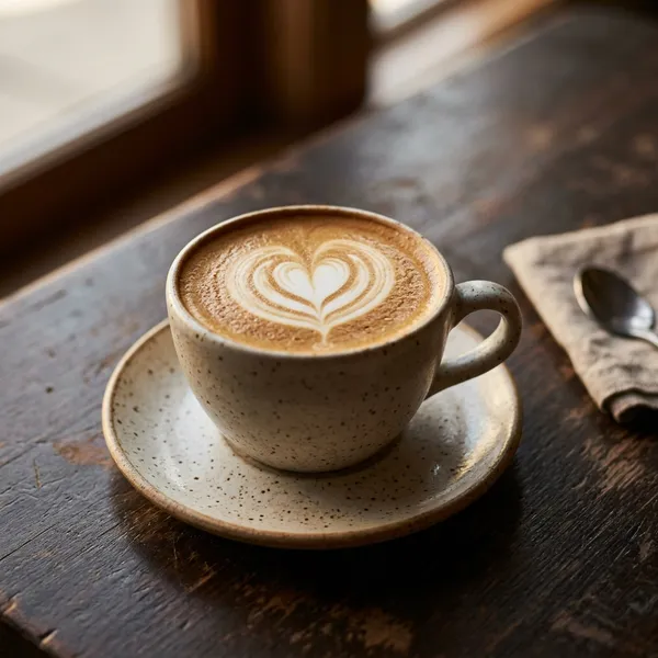 Latte: Espresso doble y leche vaporizada